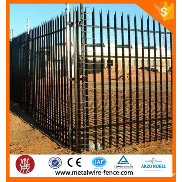 China valla de palisade de alta seguridad / valla de empalizada euro / valla de palisade de acero